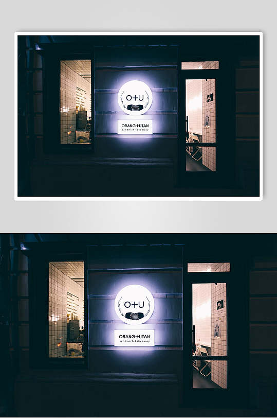 大气商业餐厅招牌摄影图片-众图网