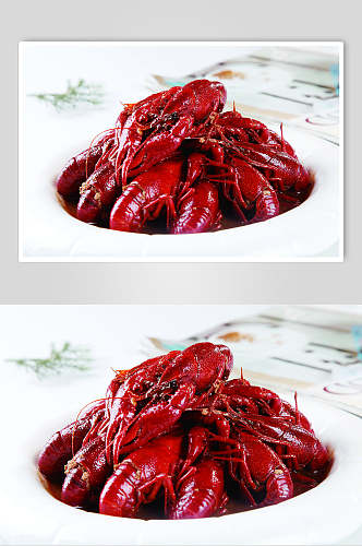 十三香龙虾食物摄影图片