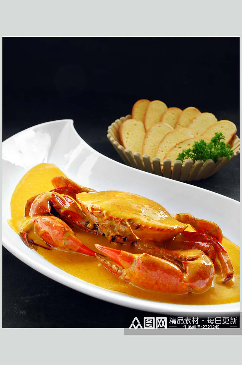 泰式咖喱蟹时价餐饮高清图片素材