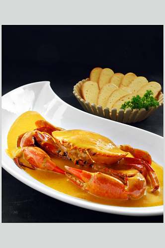 泰式咖喱蟹时价餐饮高清图片