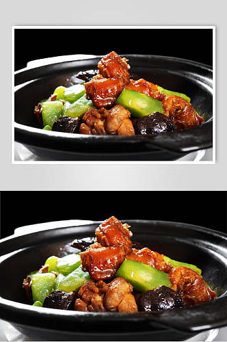 湘茅台黄焖鸡食物摄影图片