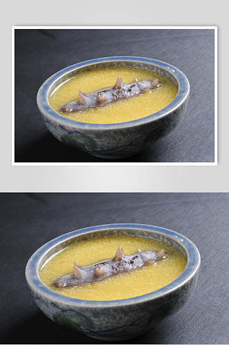 苞谷糁烩辽参食物图片