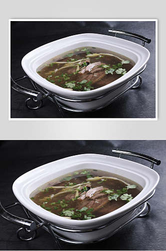 招牌水盘羊肉汤食品摄影图片