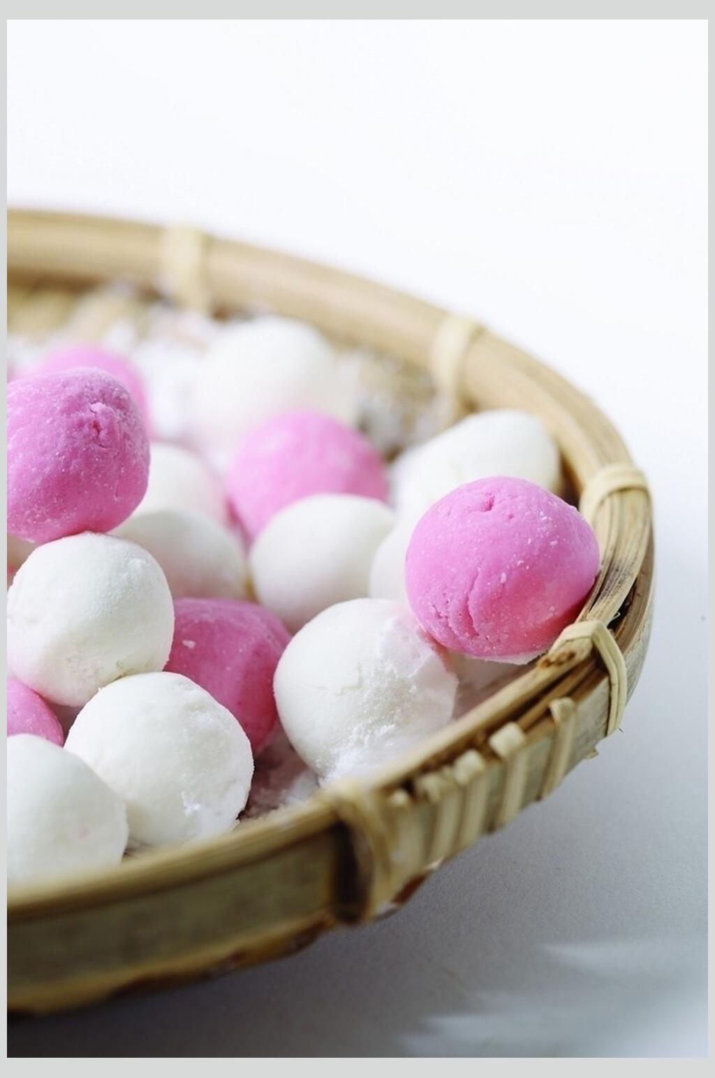 冰冻汤圆食物摄影图片素材