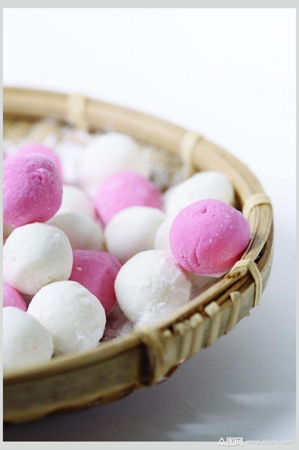冰冻汤圆食物摄影图片
