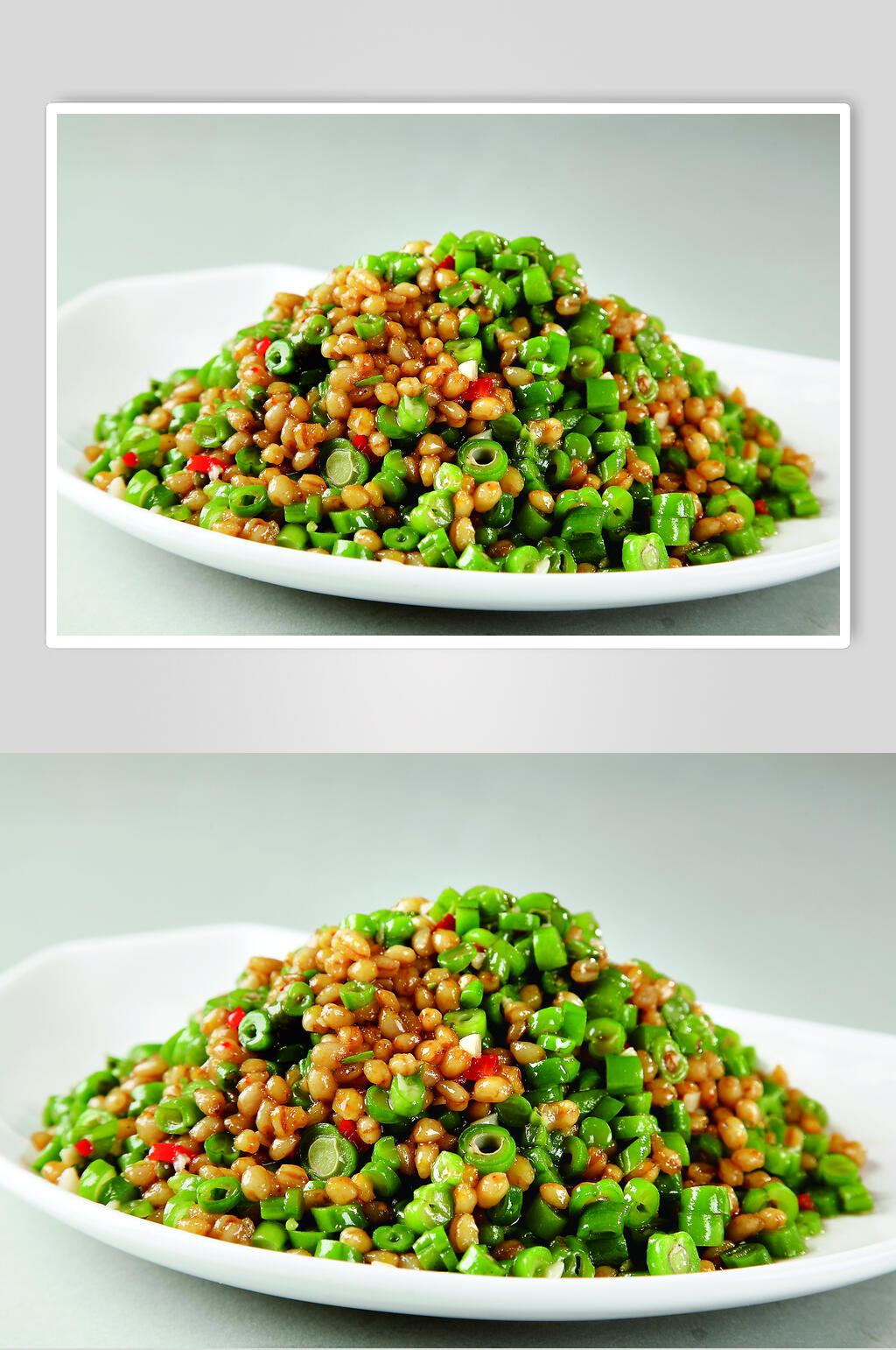 新鲜四季炒麦仁图片素材