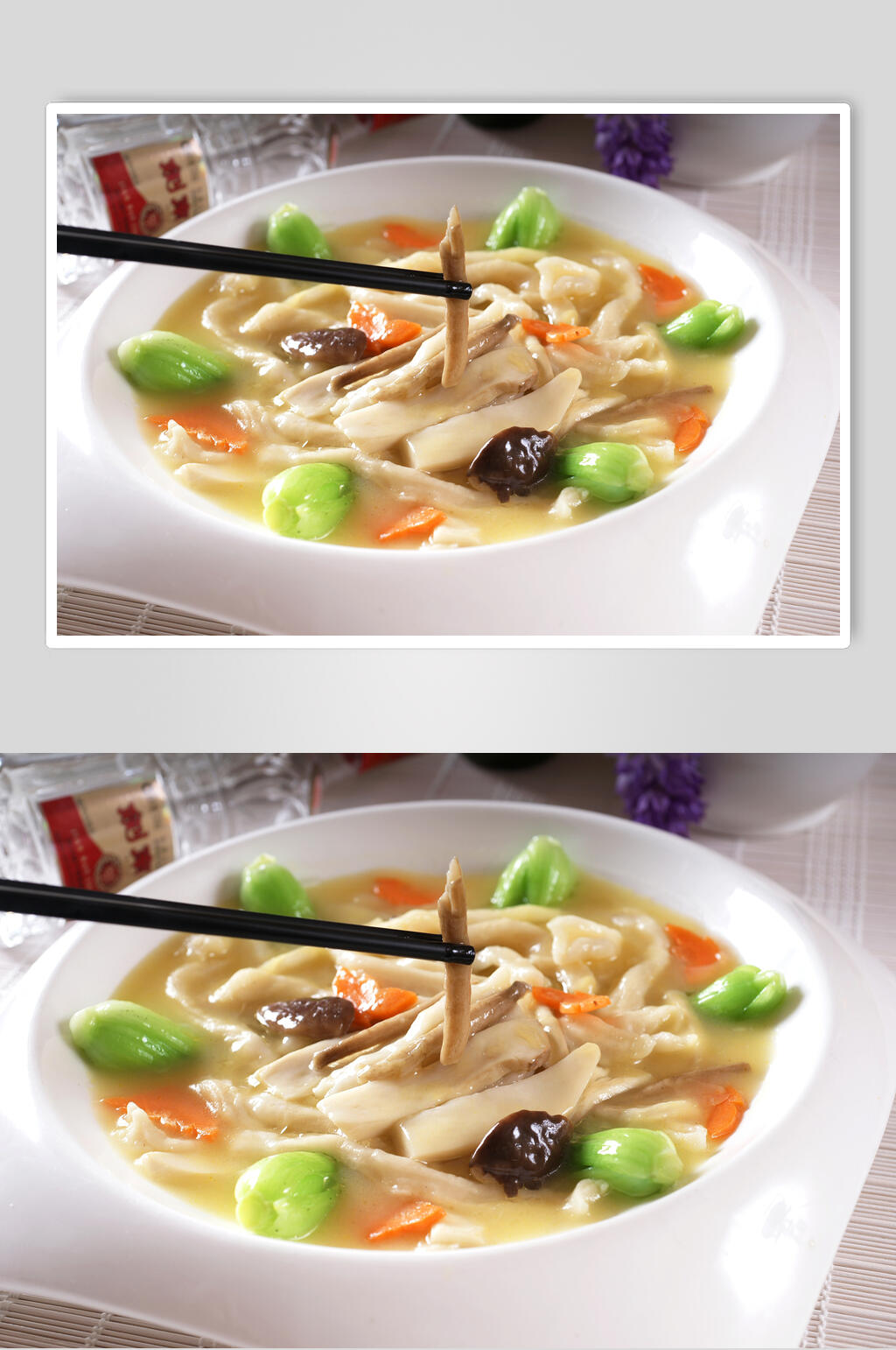 热山珍烩面疙瘩美食图片素材