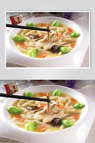 热山珍烩面疙瘩美食图片