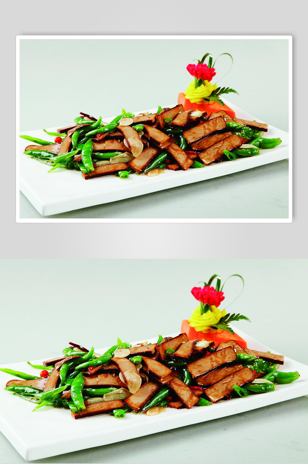 杭椒炒鸡蛋干食品图片素材