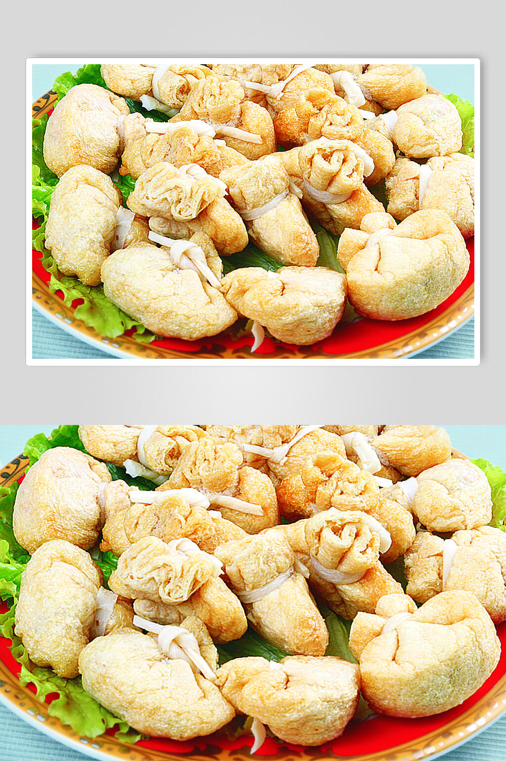 福贵豆腐包食物实拍图片素材