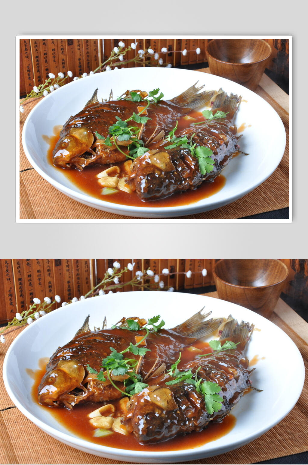 鲜香红烧鲫鱼饮食图片素材
