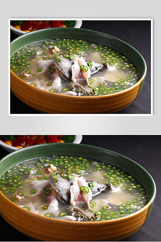 营养健康鲜椒鱼片餐饮食品图片