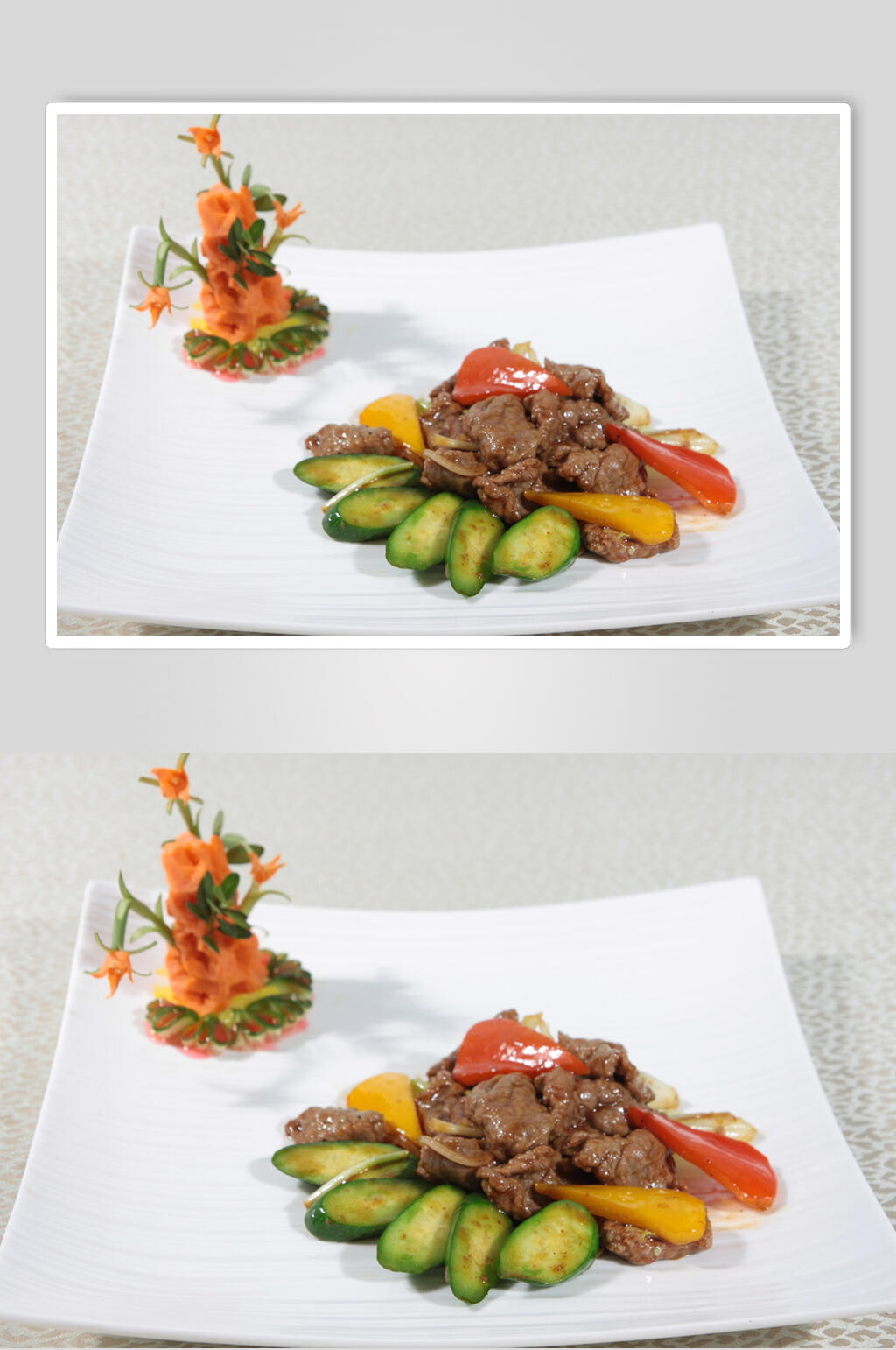泰国椰菜牛仔肉餐饮食品图片素材