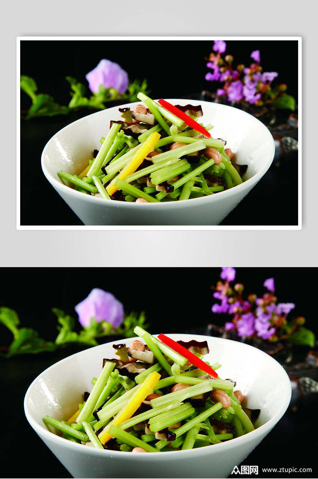 美味芹豆花图片素材