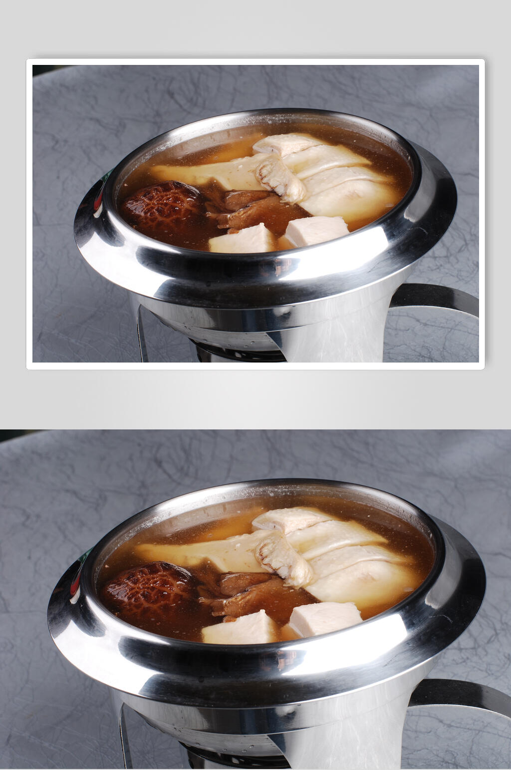山珍菇菌老鸡汤底高清图片素材
