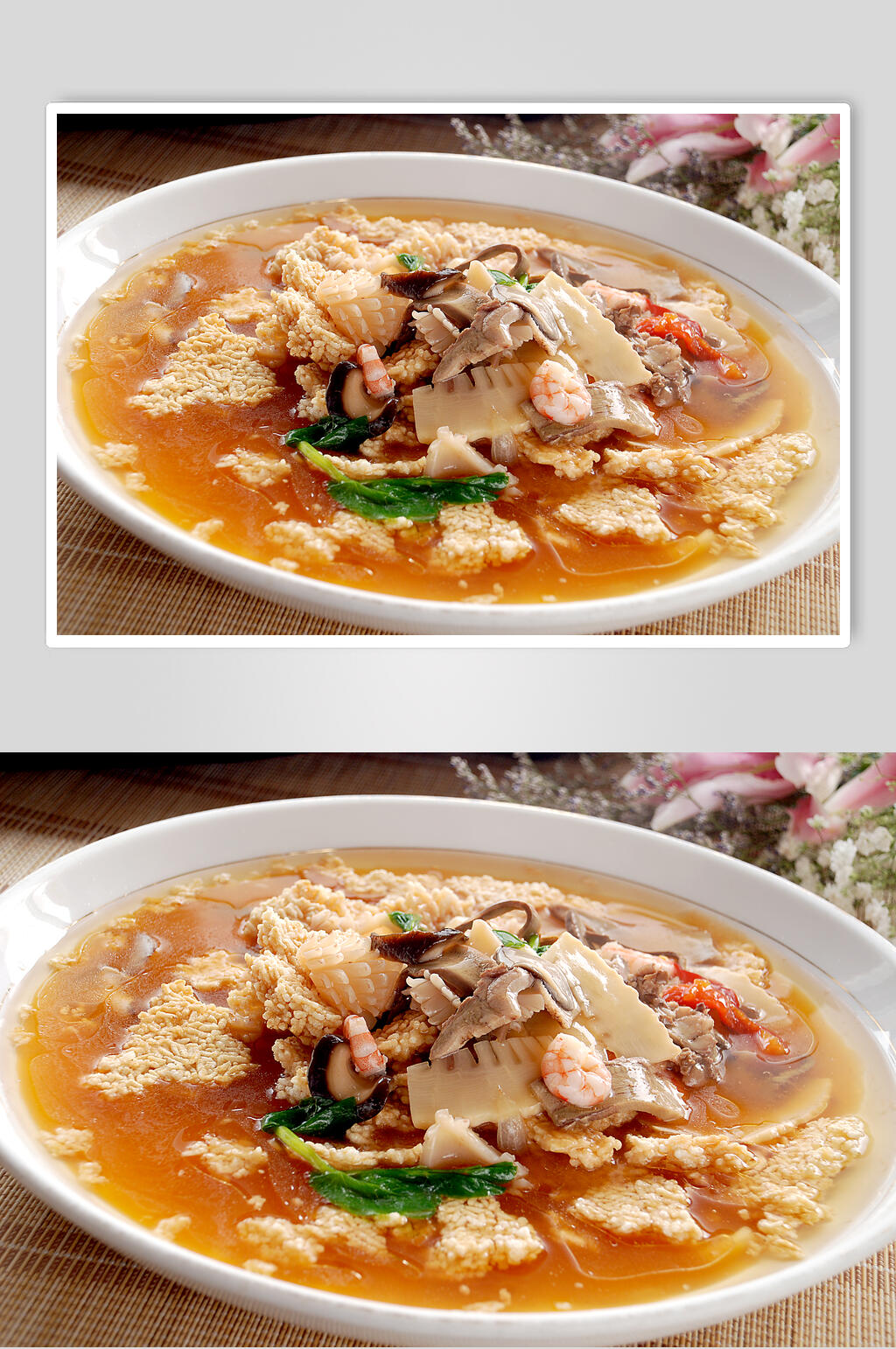 锅巴海烩食物高清图片素材