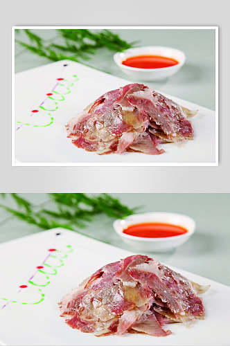 新派压板羊肉食品摄影图片