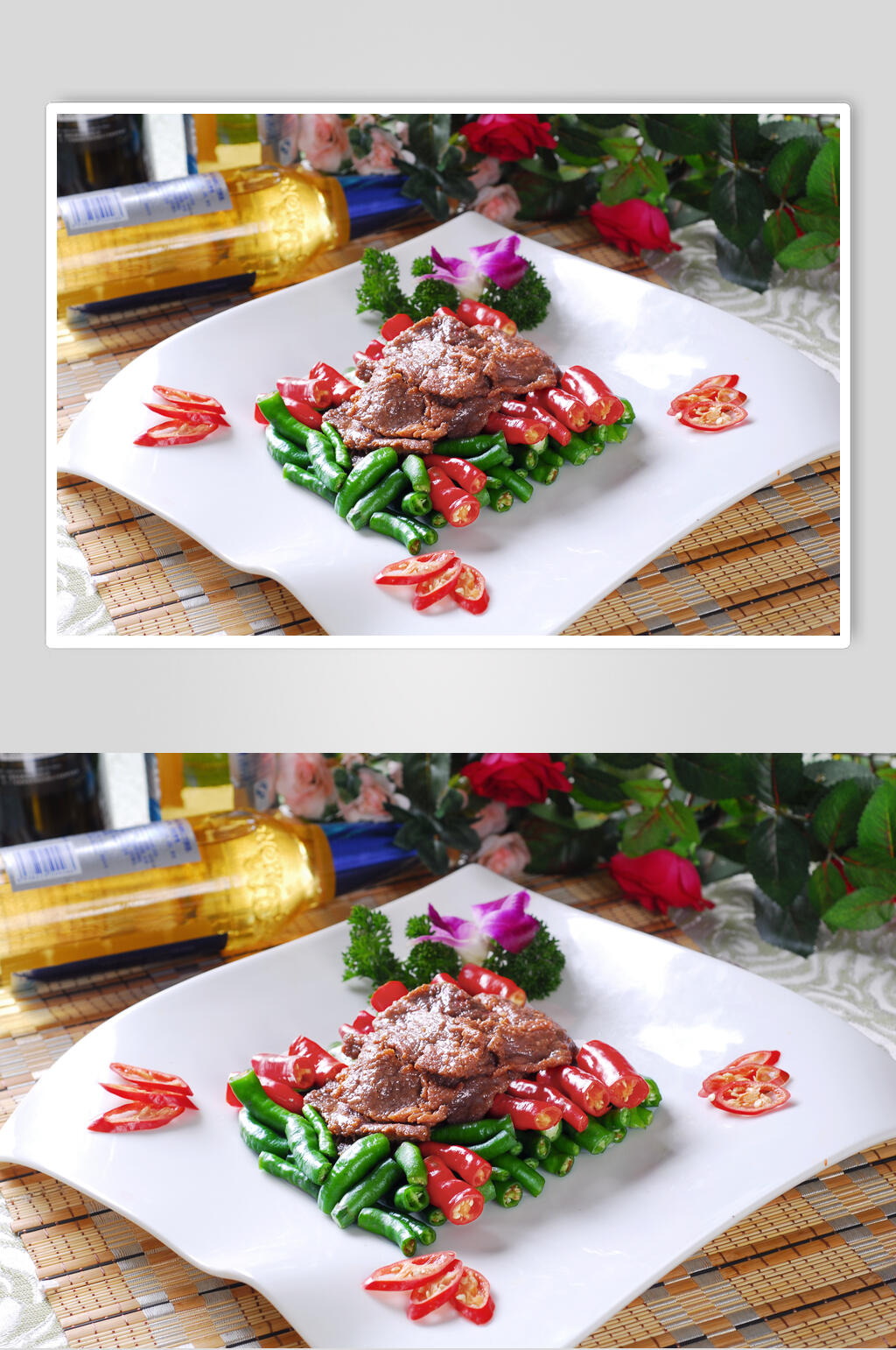 一品牛柳餐饮摄影图片素材