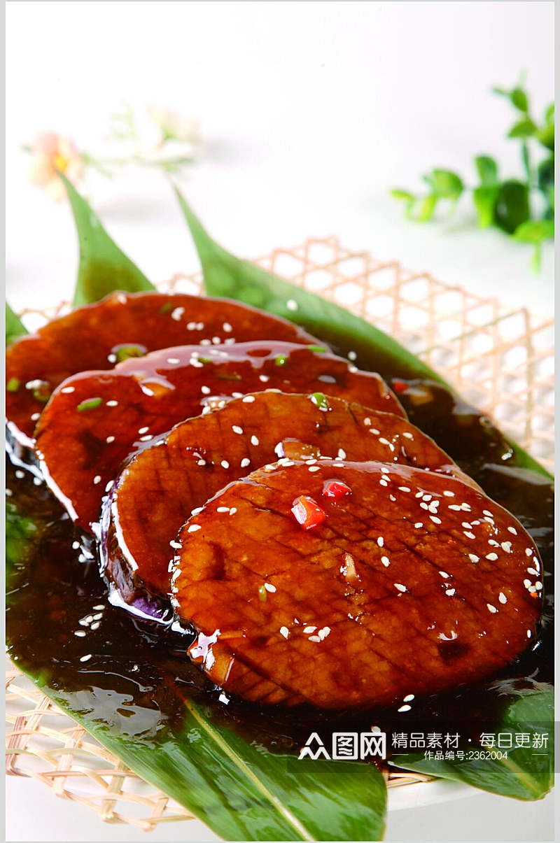 竹网酱香茄食品图片素材