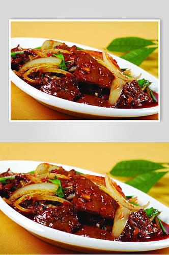 鱼香猪肝食物图片