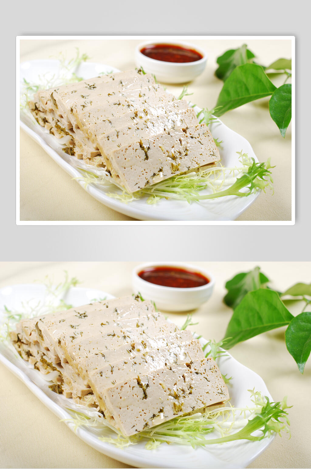 沾汁汉中菜豆腐食物图片素材