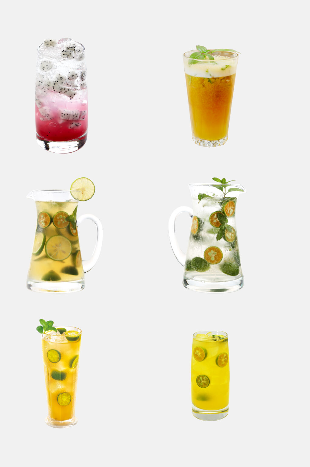 夏日冰凉柠檬水奶茶免抠素材素材