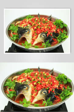 新鲜剁椒鱼头餐饮高清图片