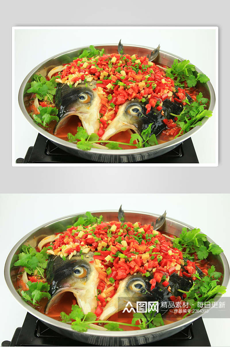 新鲜剁椒鱼头餐饮高清图片素材