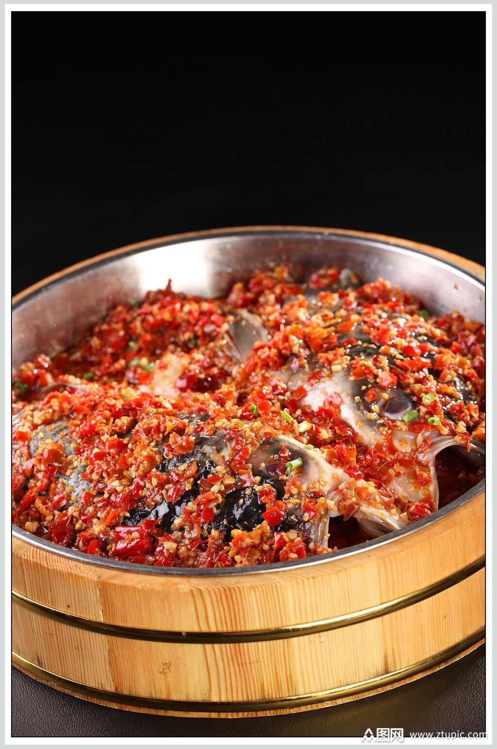 香辣剁椒鱼头餐饮美食图片