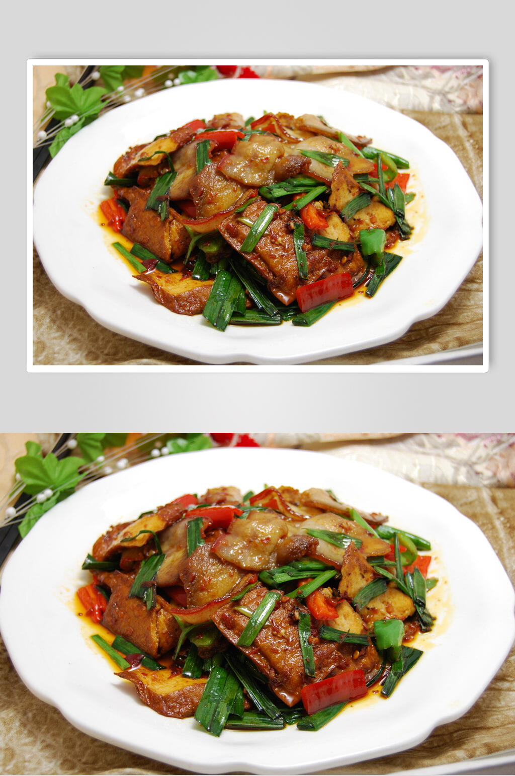 韭香回锅肉高清图片素材