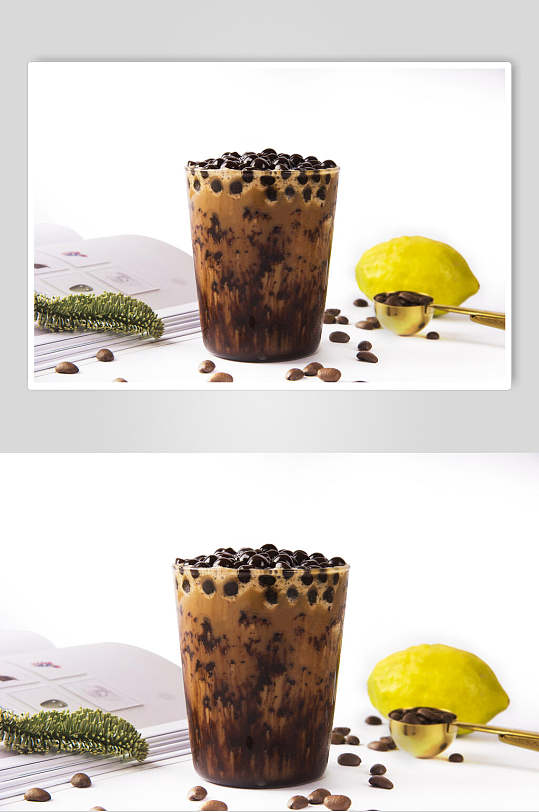 网红脏脏茶奶茶食品摄影图片