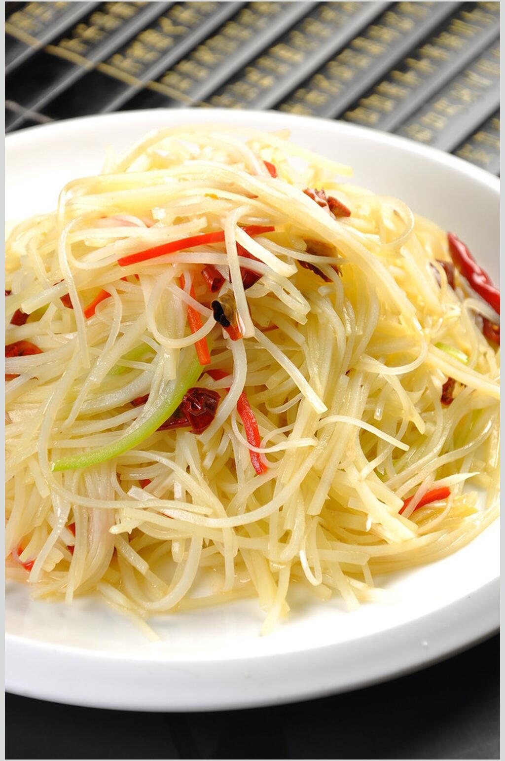 招牌酸辣土豆丝食物图片素材