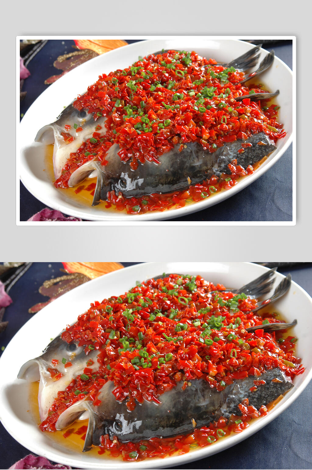 招牌剁椒鱼头美食图片素材