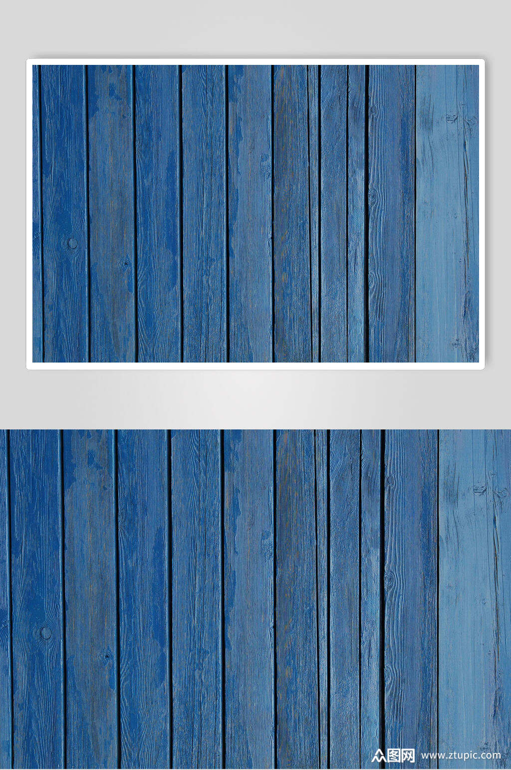 蓝色木纹食品包装餐具场景样机