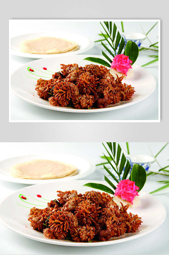 孜然羊外腰美食图片