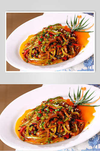 特色炒菜鱼香肉丝食物图片