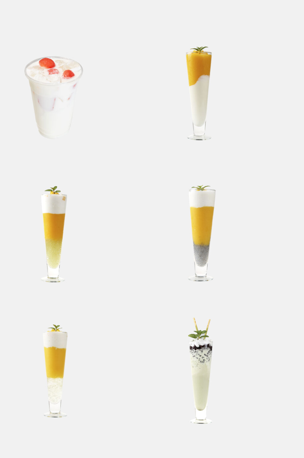 精致夏日冰凉饮品奶茶免抠素材素材