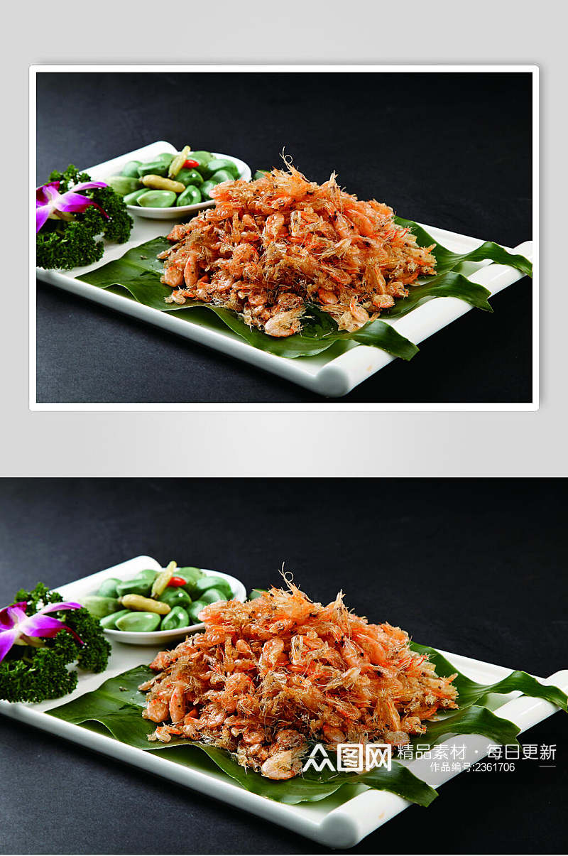 招牌炸河虾食品图片素材