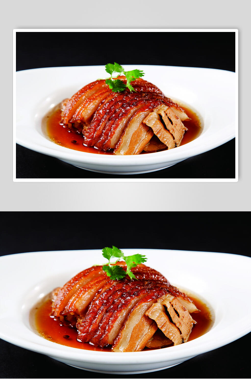 鲜香美味扣肉小炒图片素材