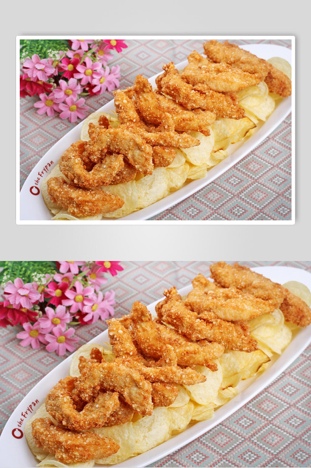 特色美食炸鸡腿鸡翅鸡块食品图片素材