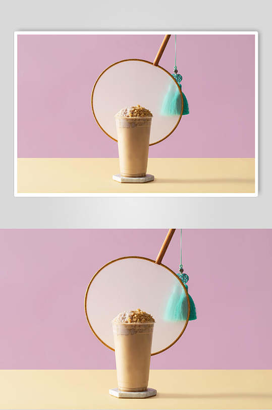 清新中式下午茶奶茶图片-众图网