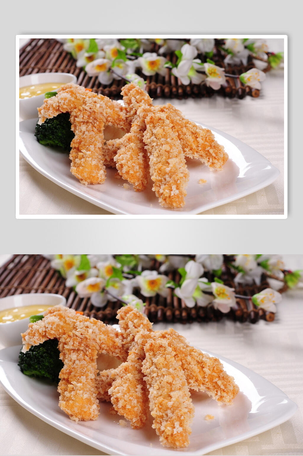 特色炸鸡腿鸡翅鸡块食物图片素材