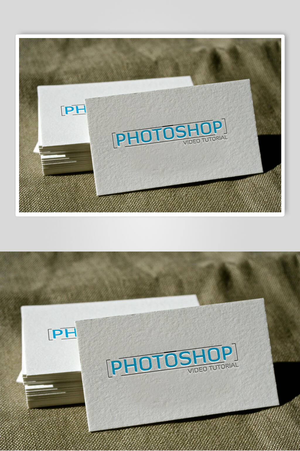 简洁商务LOGO样机素材