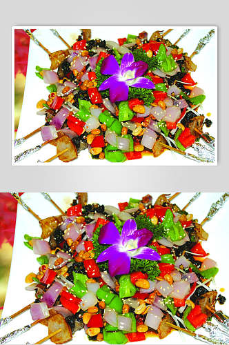 银钵串椒鸡食品图片