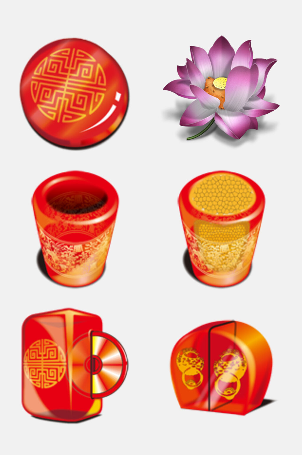 精致古代物品免抠元素素材