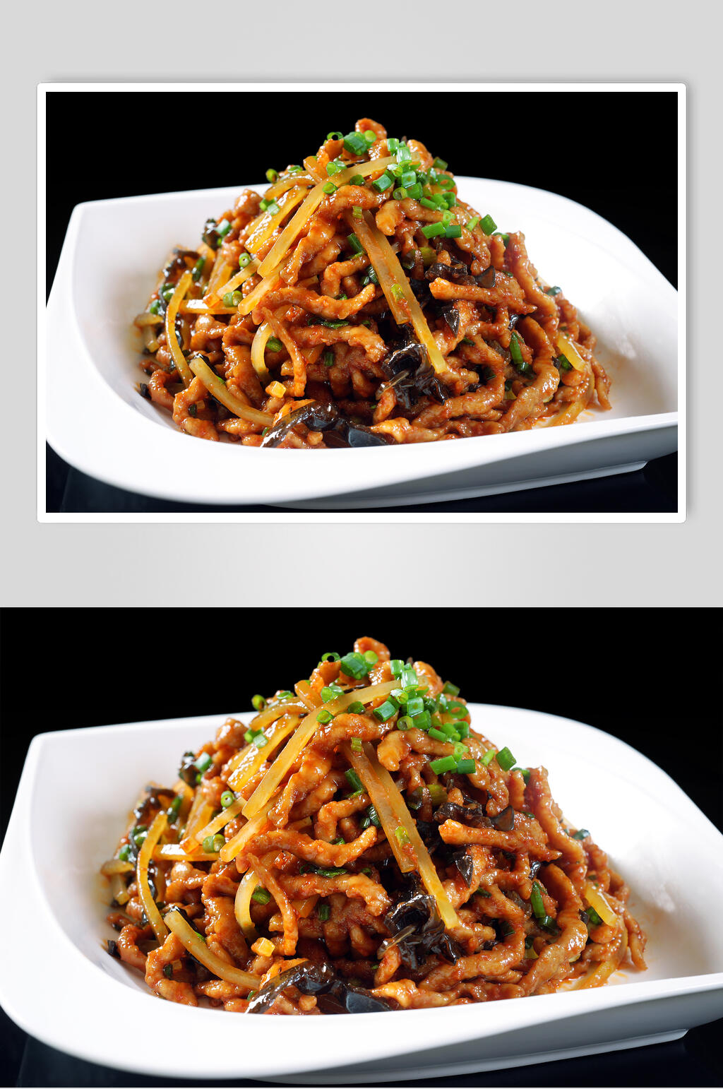 醇香鱼香肉丝食物图片素材