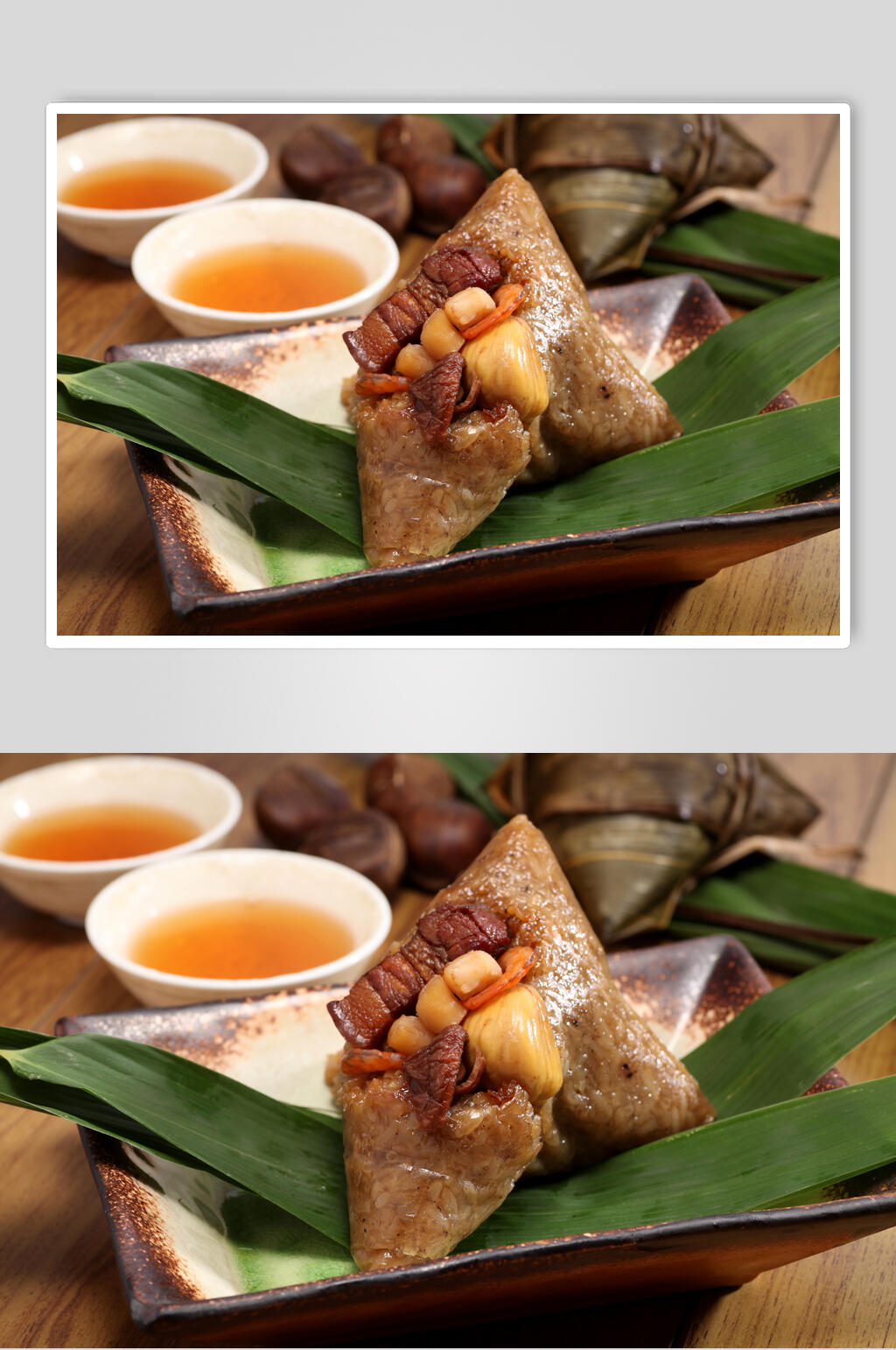 健康美味板栗粽子美食图片素材