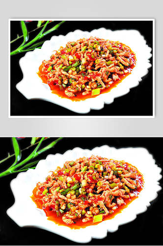 香辣炒菜鱼香肉丝食物图片