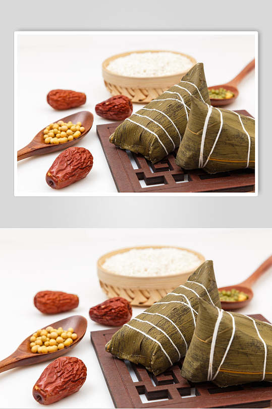 红枣粽子美食图片