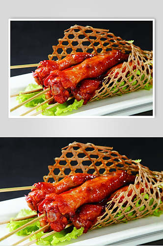 美味泰国烤鸡翅图片